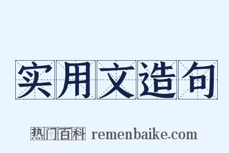 实用文造句是什么意思的图片